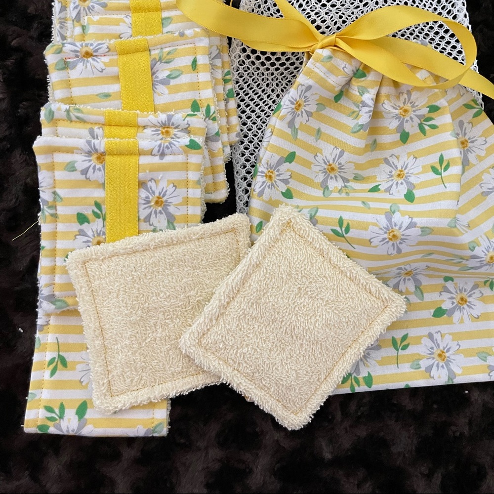 Make up remover washable pads set